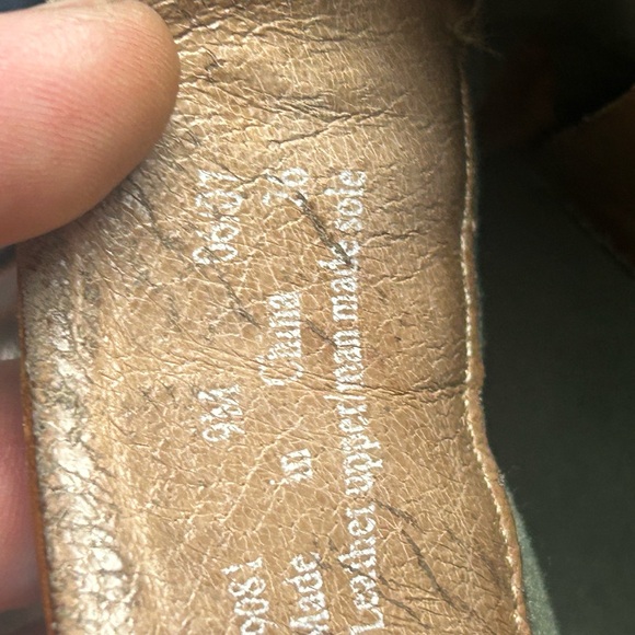 Clarks Brown Leather Oxfords with Vintage Patina main image 4
